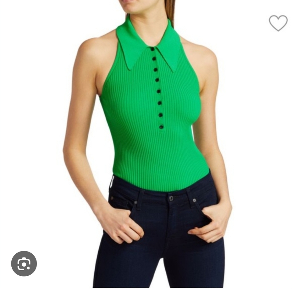 A.L.C. Green Sleeveless Top